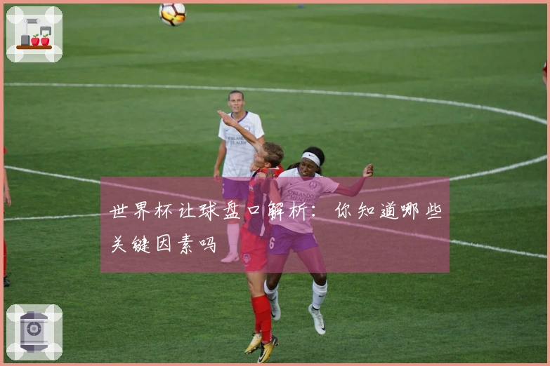 世界杯让球盘口解析：你知道哪些关键因素吗